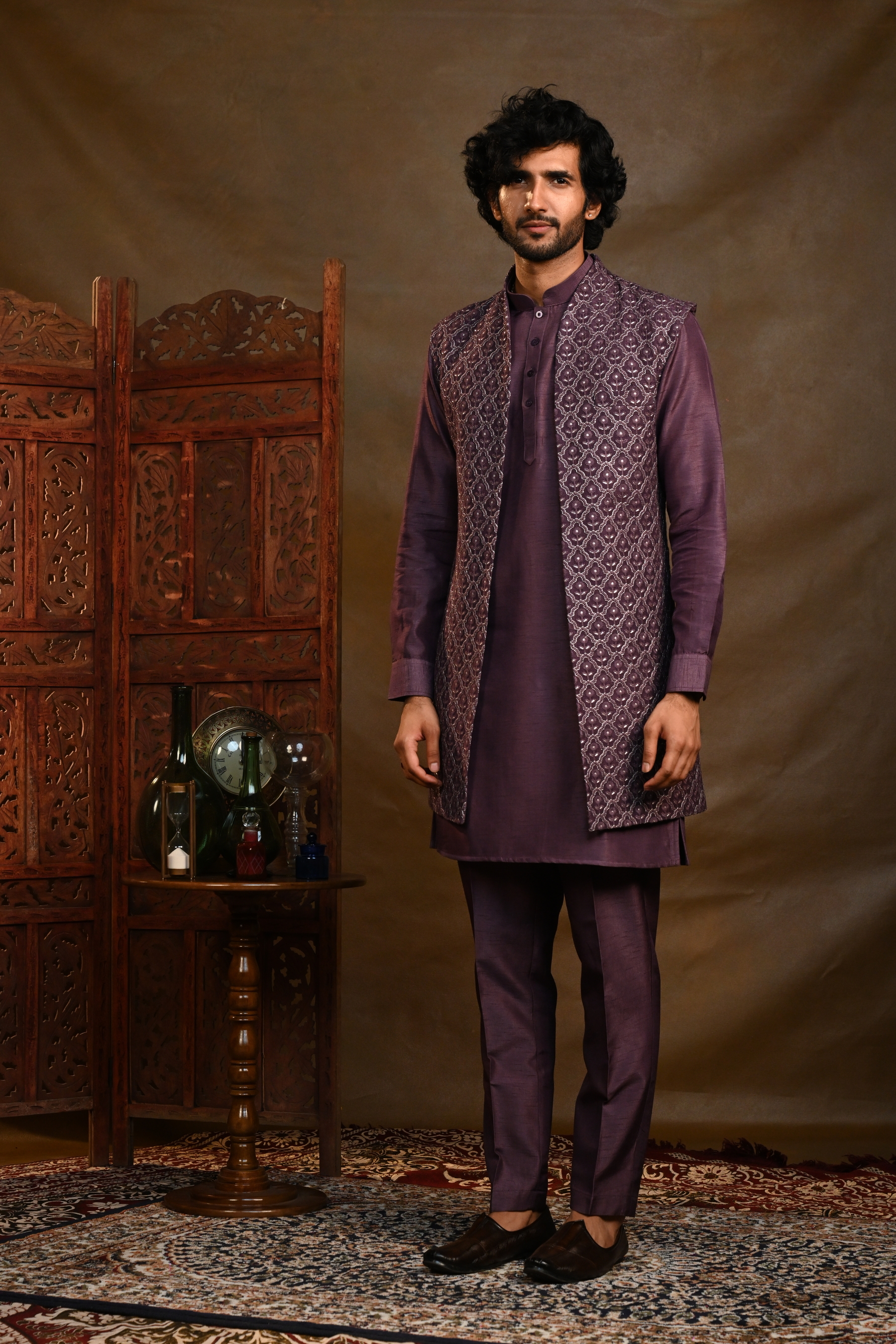 Naqsh Long Koti Kurta