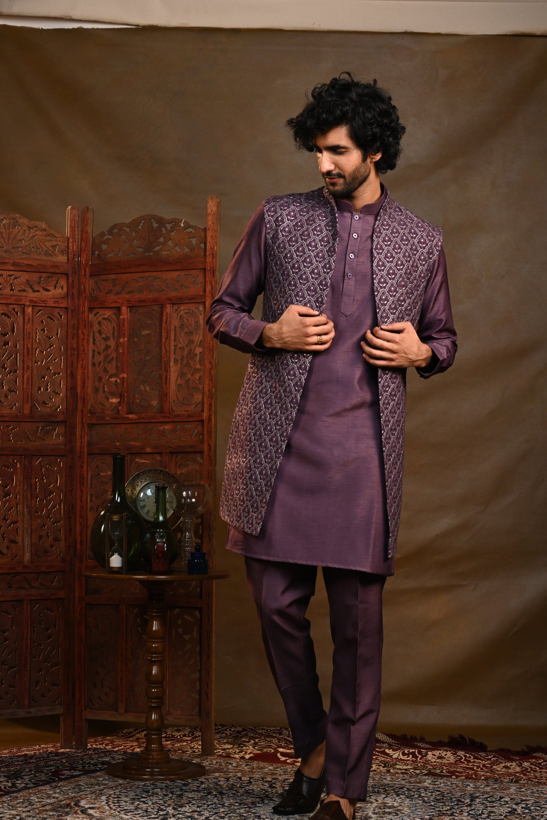 Naqsh Long Koti Kurta