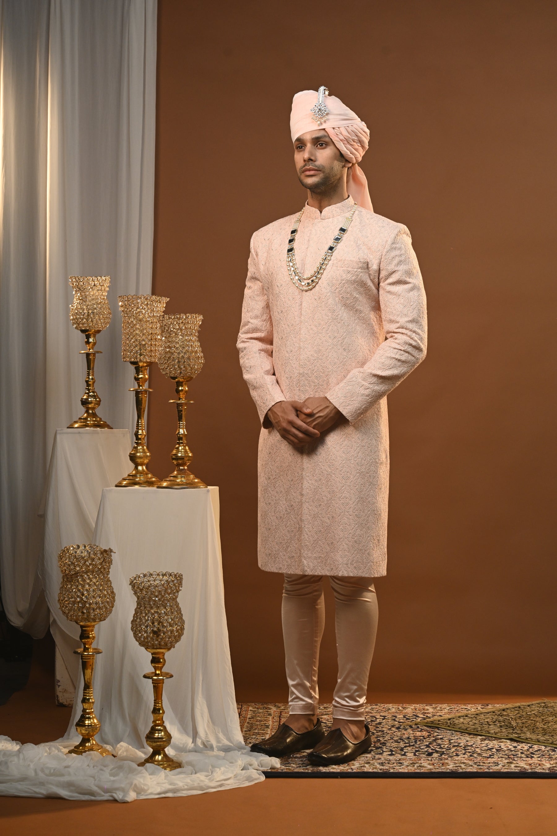 Rajdhiraj Silk Sherwani Set