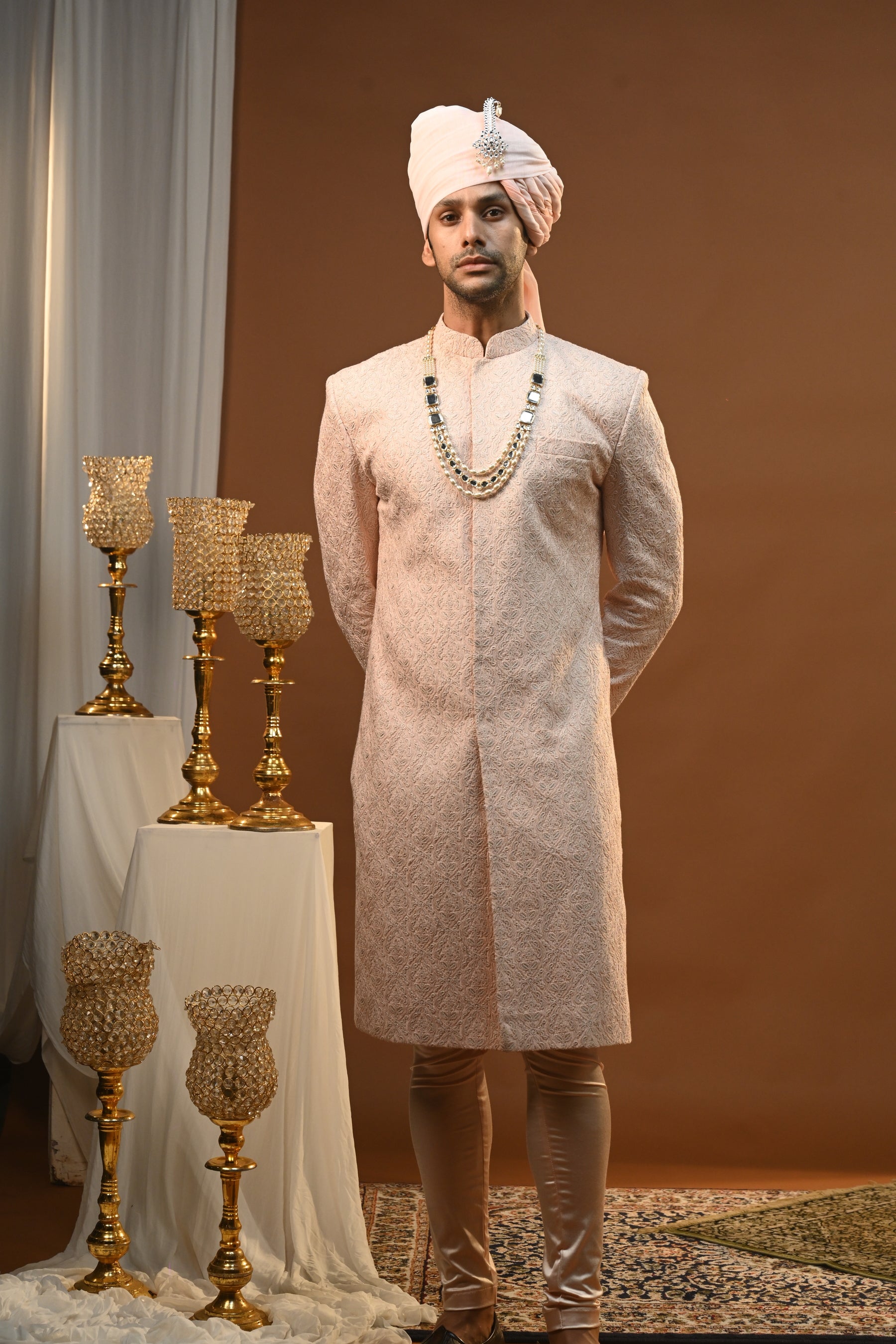 Rajdhiraj Silk Sherwani Set