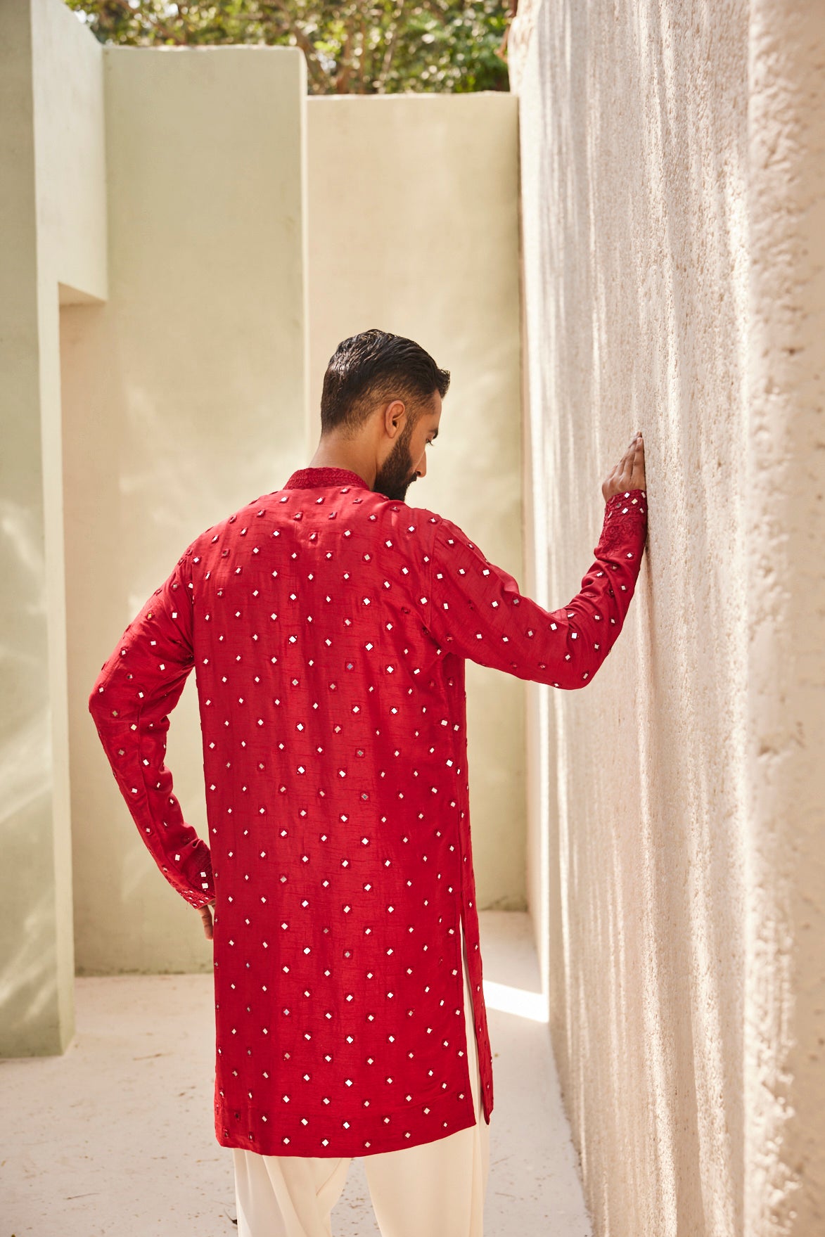 Crimson Radiance Kurta Set