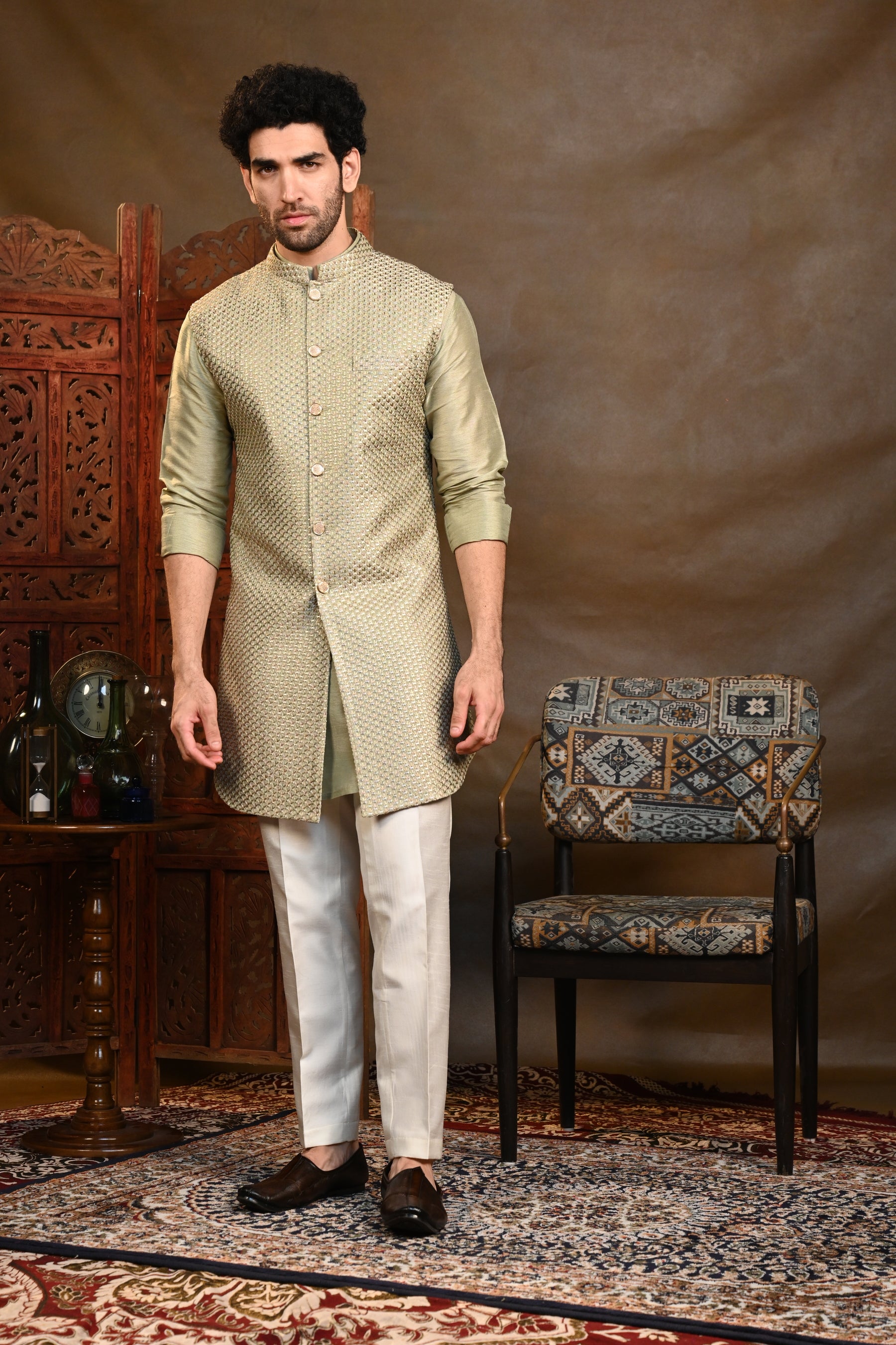 Kshiraj Long Koti Kurta