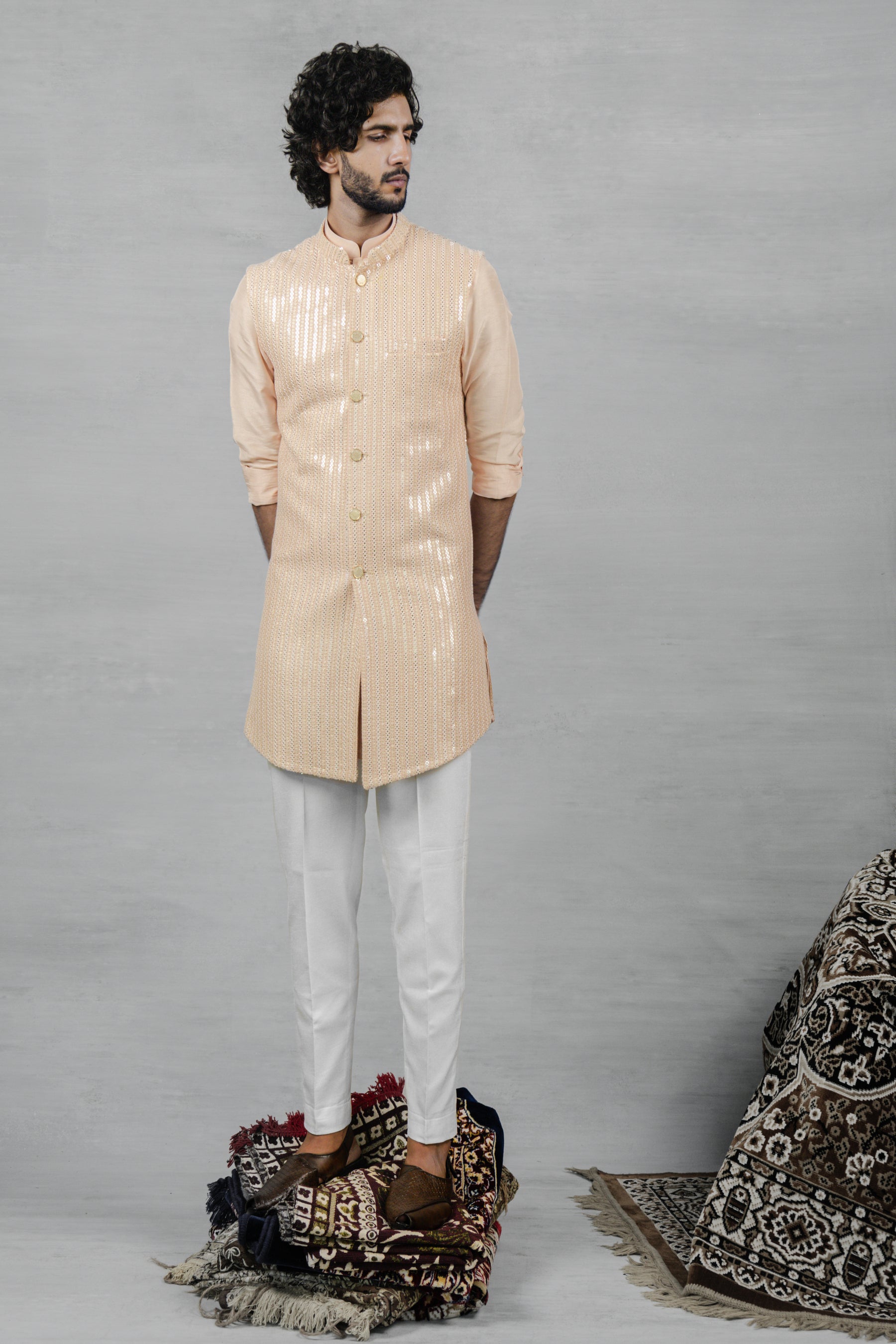 Inaya Long Kurta Jacket Set