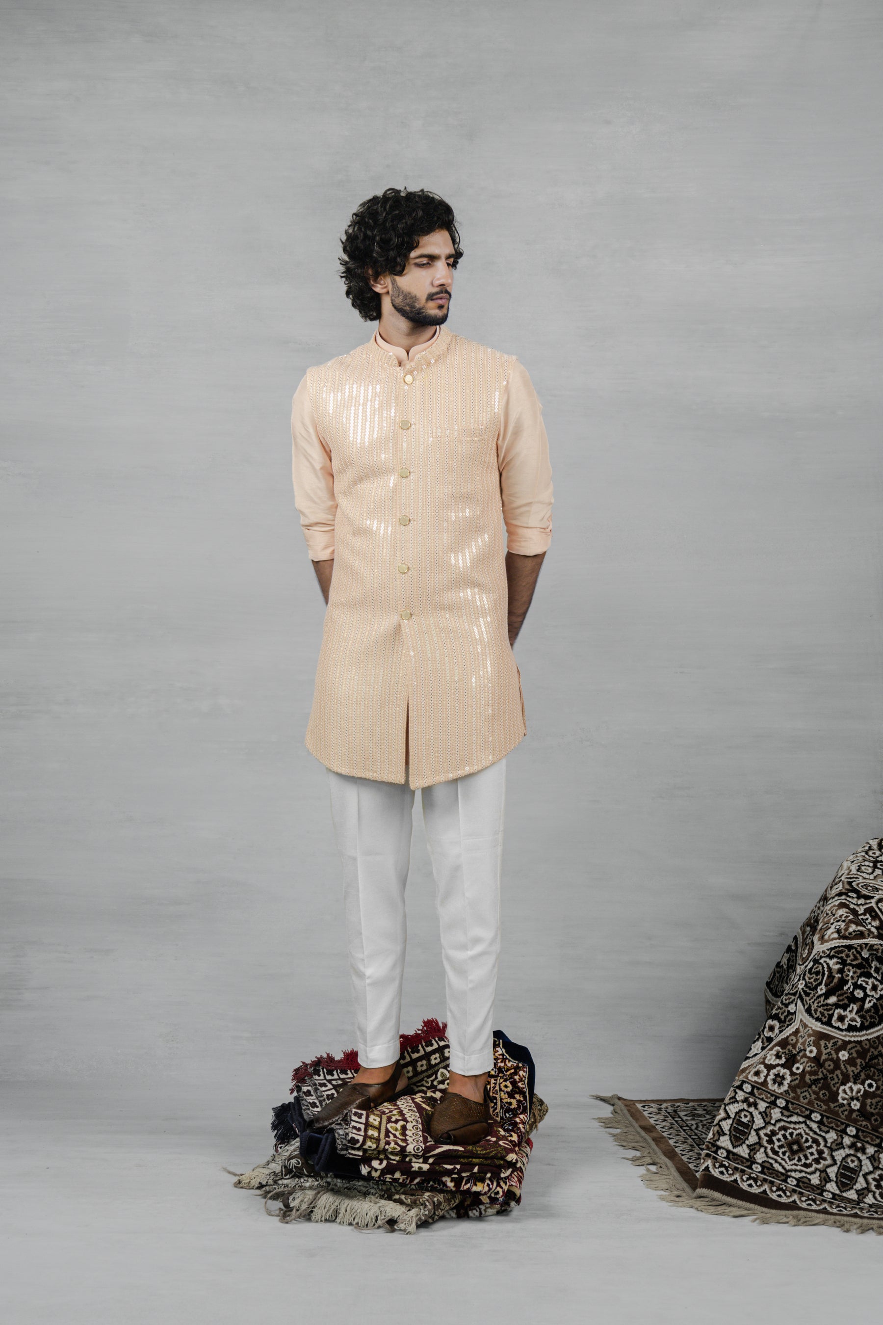 Inaya Long Kurta Jacket Set