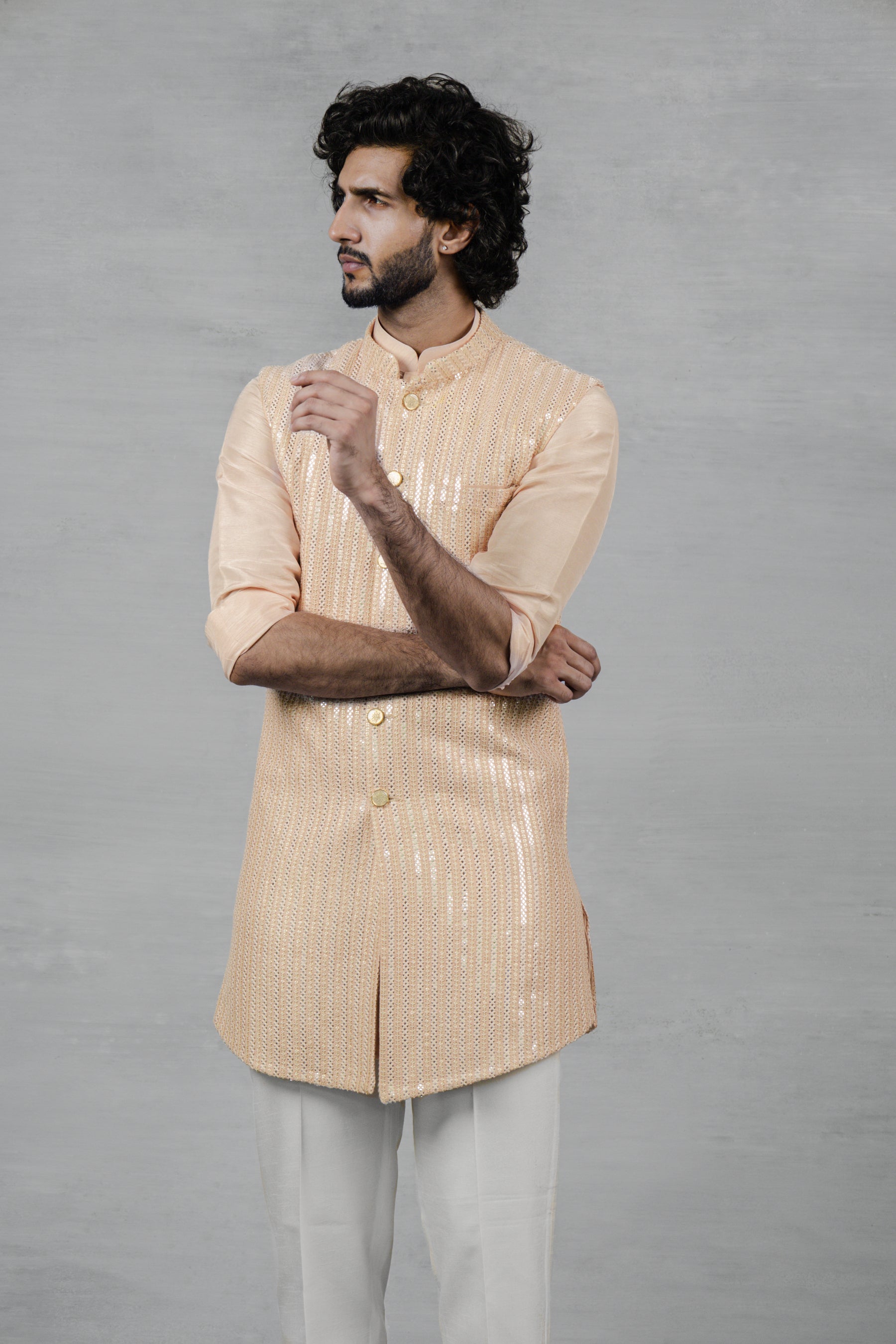 Inaya Long Kurta Jacket Set