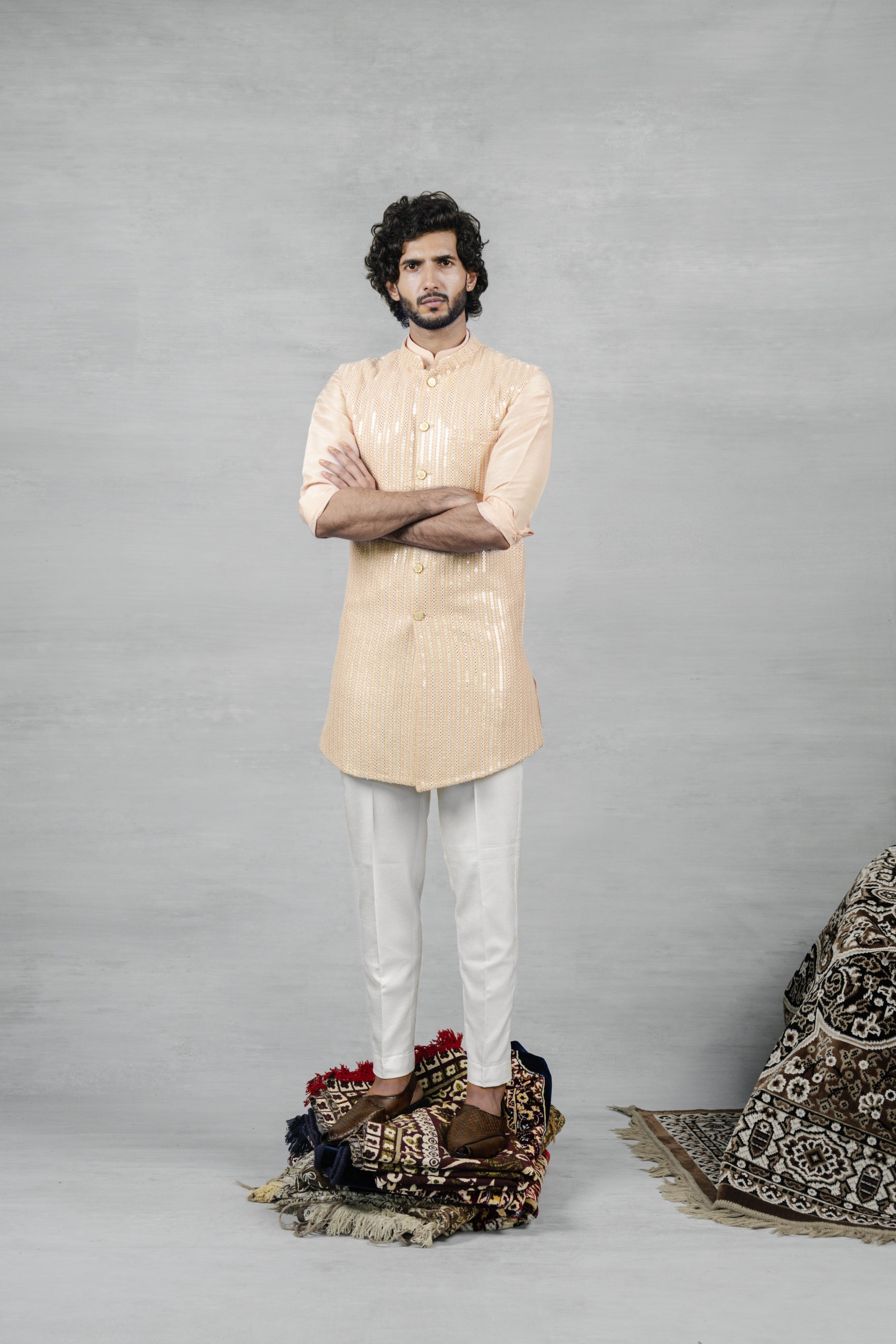 Inaya Long Kurta Jacket Set