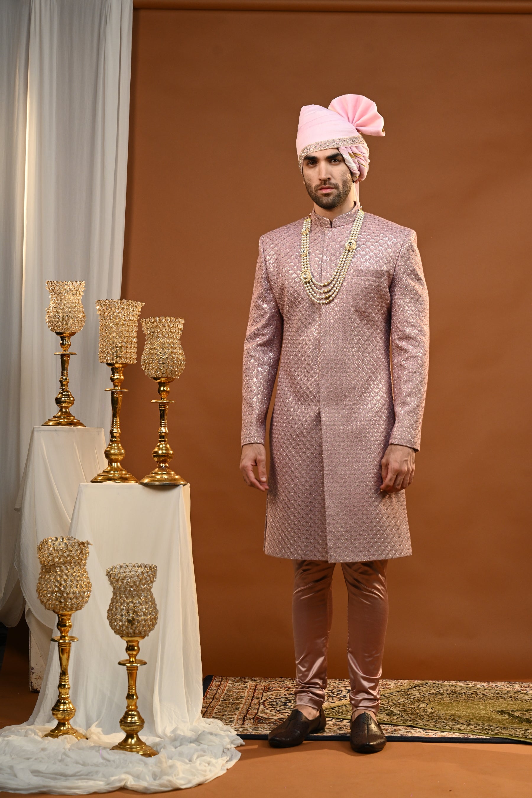 Anmol Silk Sherwani Set