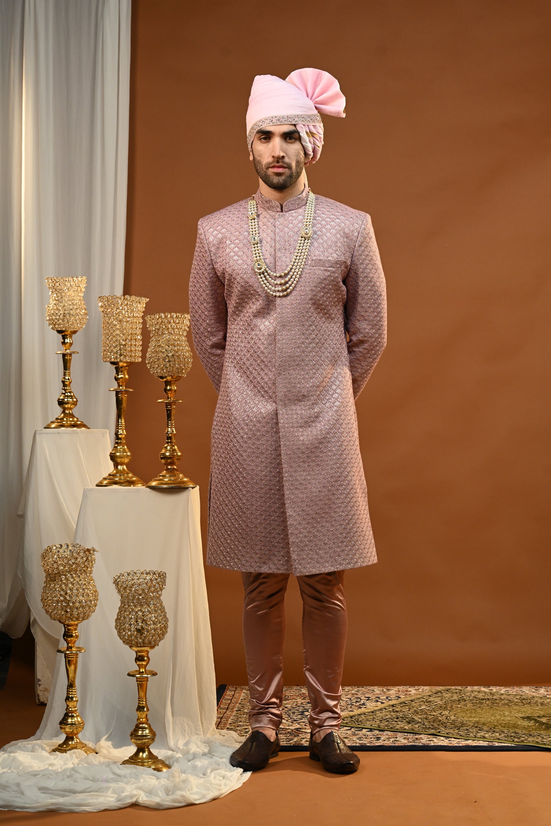 Anmol Silk Sherwani Set