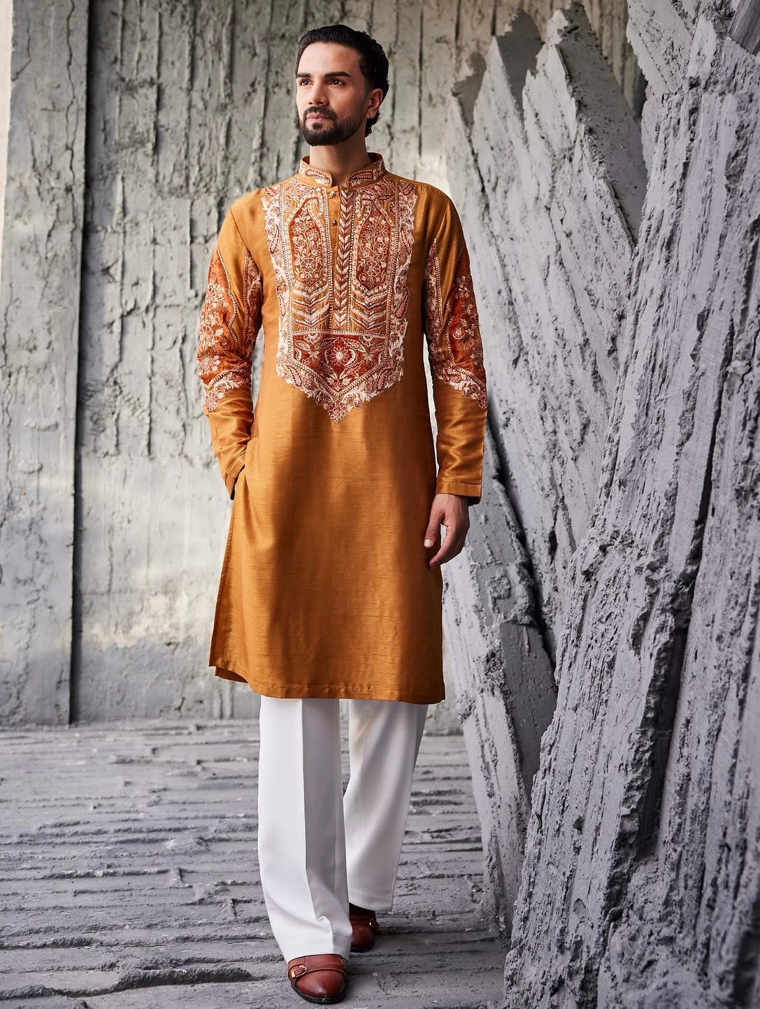 Mustard Statement Kurta
