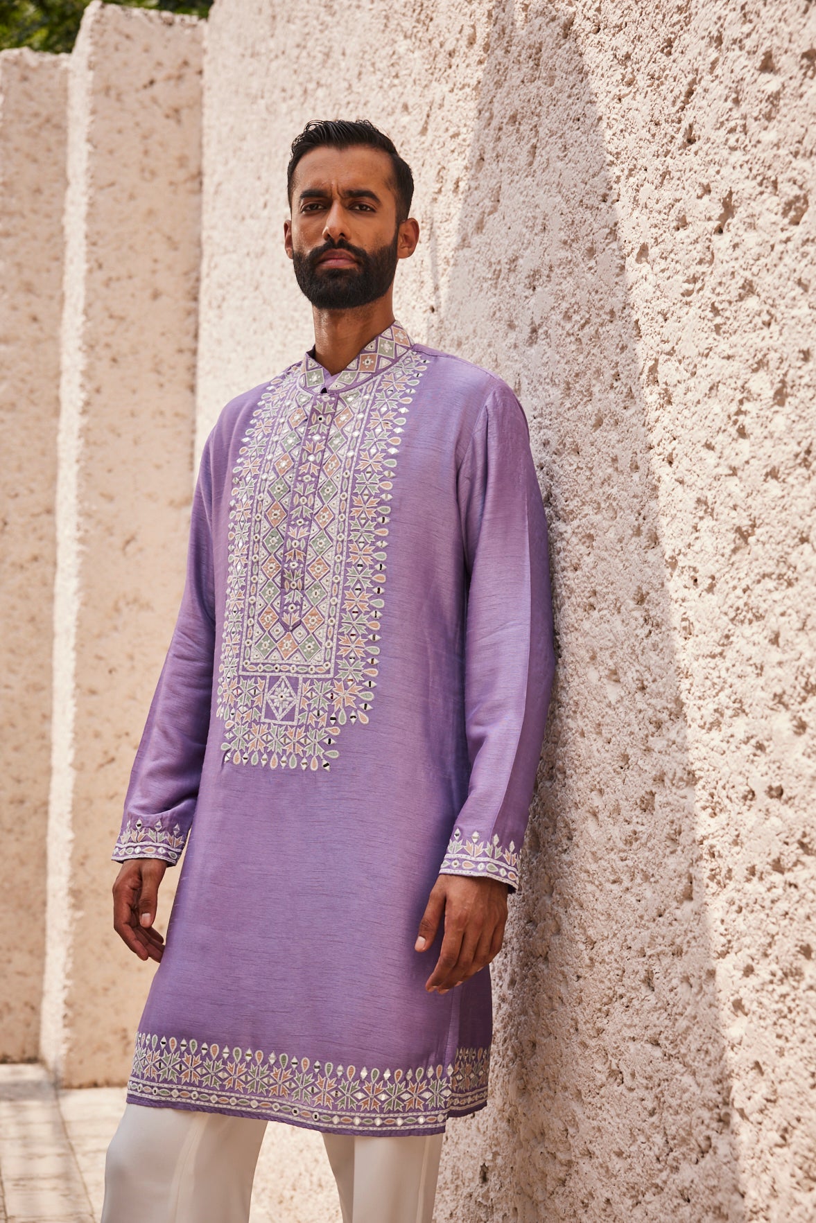 Mirror Embroidered Kurta Set