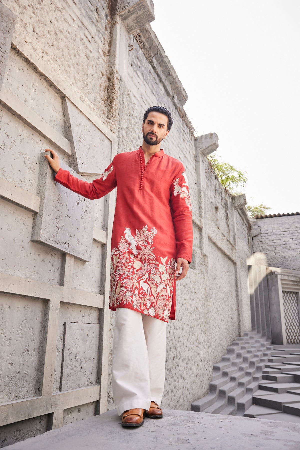 Scarlet Majesty Kurta Set